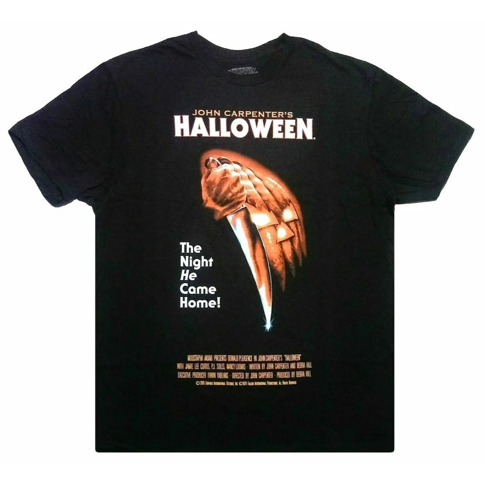 John Carpenters Halloween Michael Myers Graphic Slasher Horror Plus Size Tee